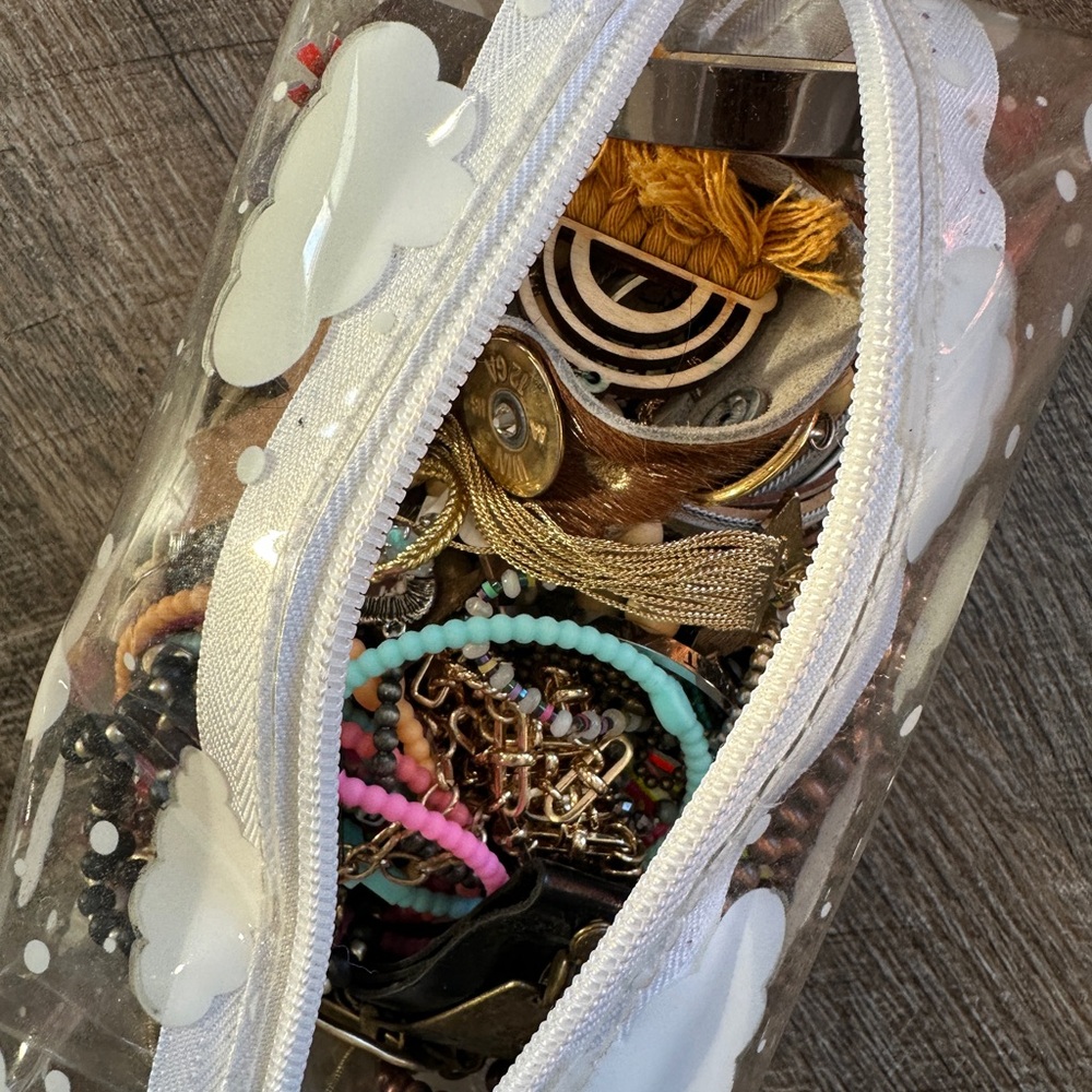 Mystery Assorted Jewelry Collection in Clear Cloud Pouch